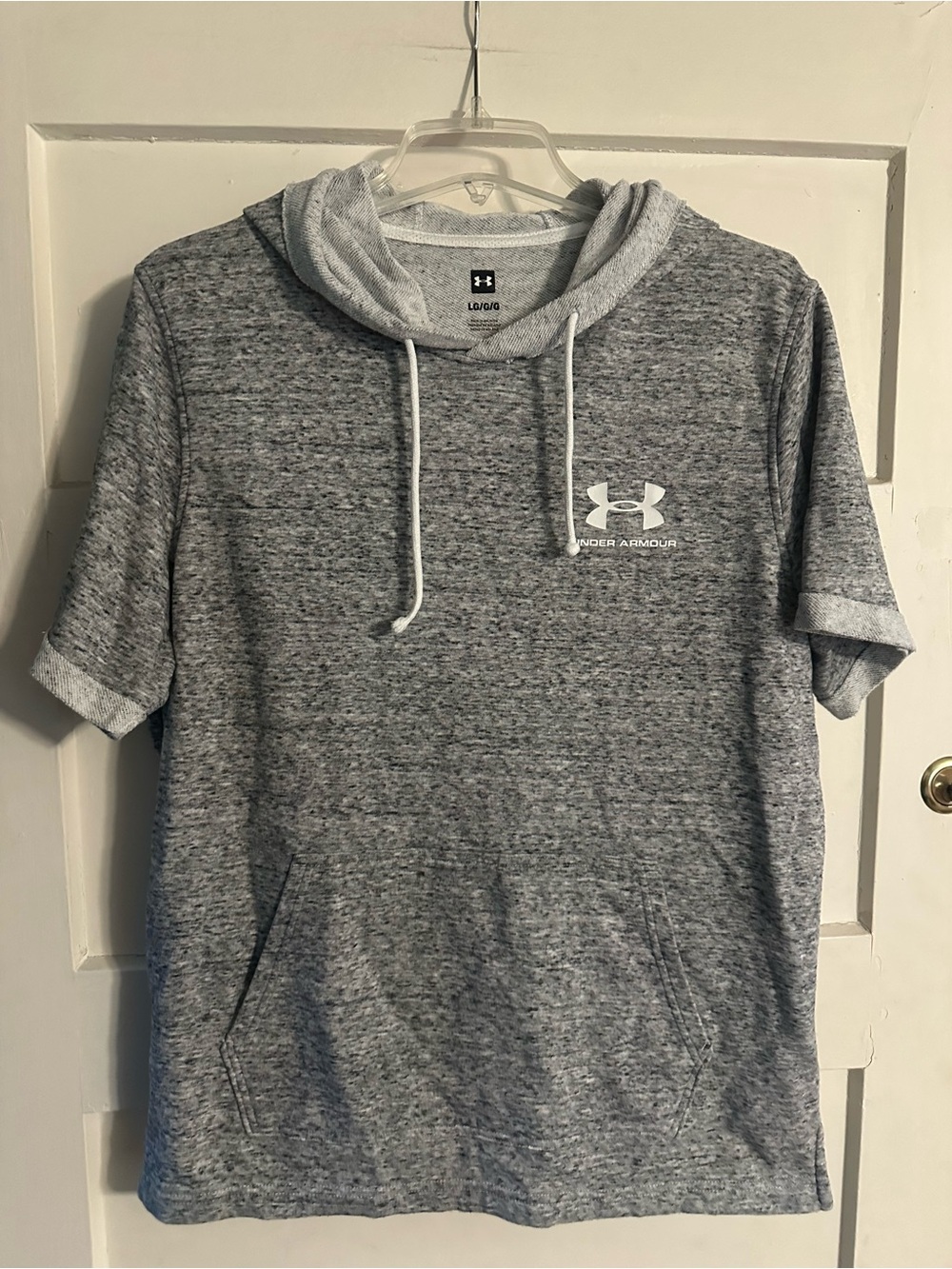 Under Armour Short Sleeve Hooded Sweatshirt - Gray